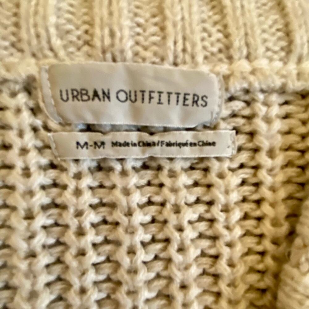 Urban Outfitters Cream Knit Shawl Cardigan - Picture 3 of 5